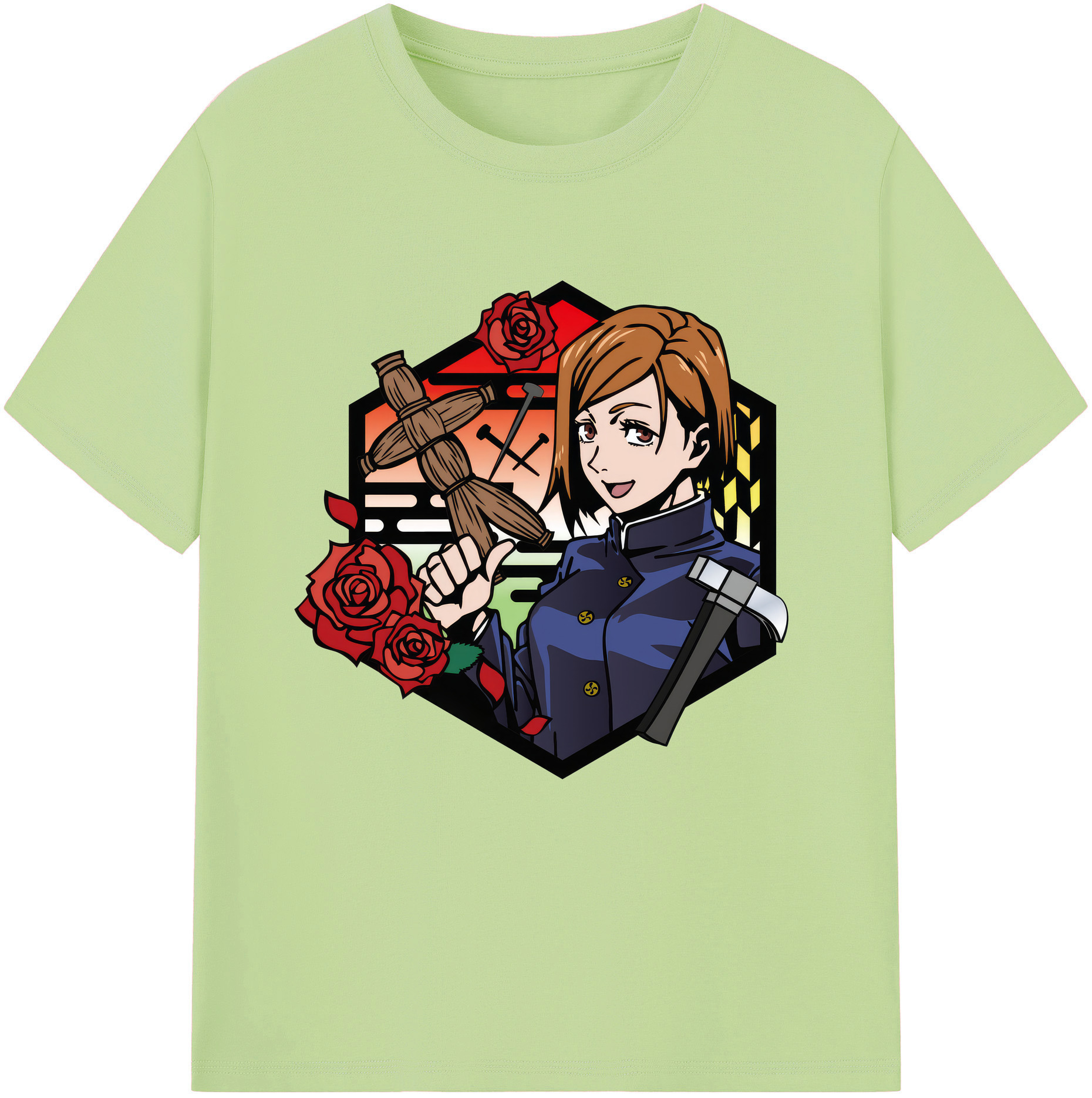 （画像用） 呪術廻戦 Jujutsu Kaisen 綿100％半袖Tシャツ（フロントプリント）